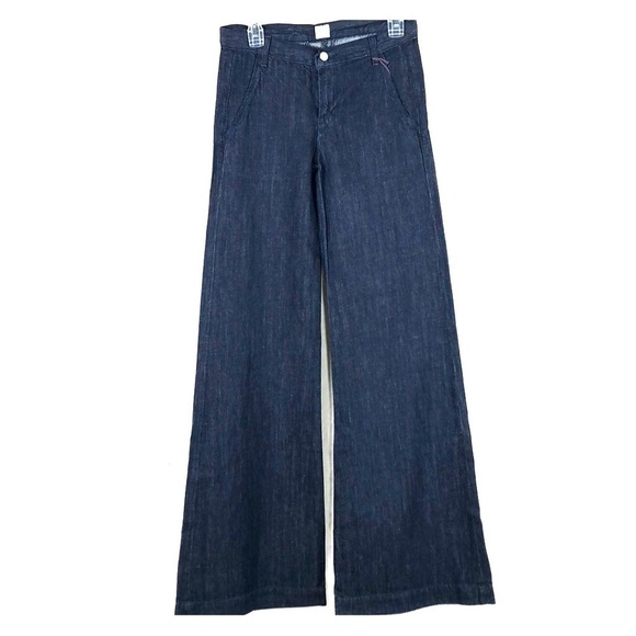 𝅺BNWT-J Brand Joplin Palazzo Trousers Jeans Ex wide - Picture 1 of 8